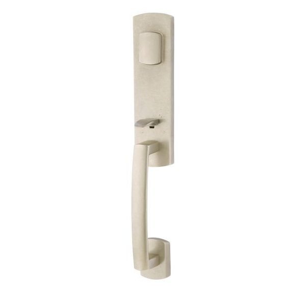 Tumbled White Bronze Handleset 451822ARTWBRH, EMTEK, Mfr# 451822ARTWBRH